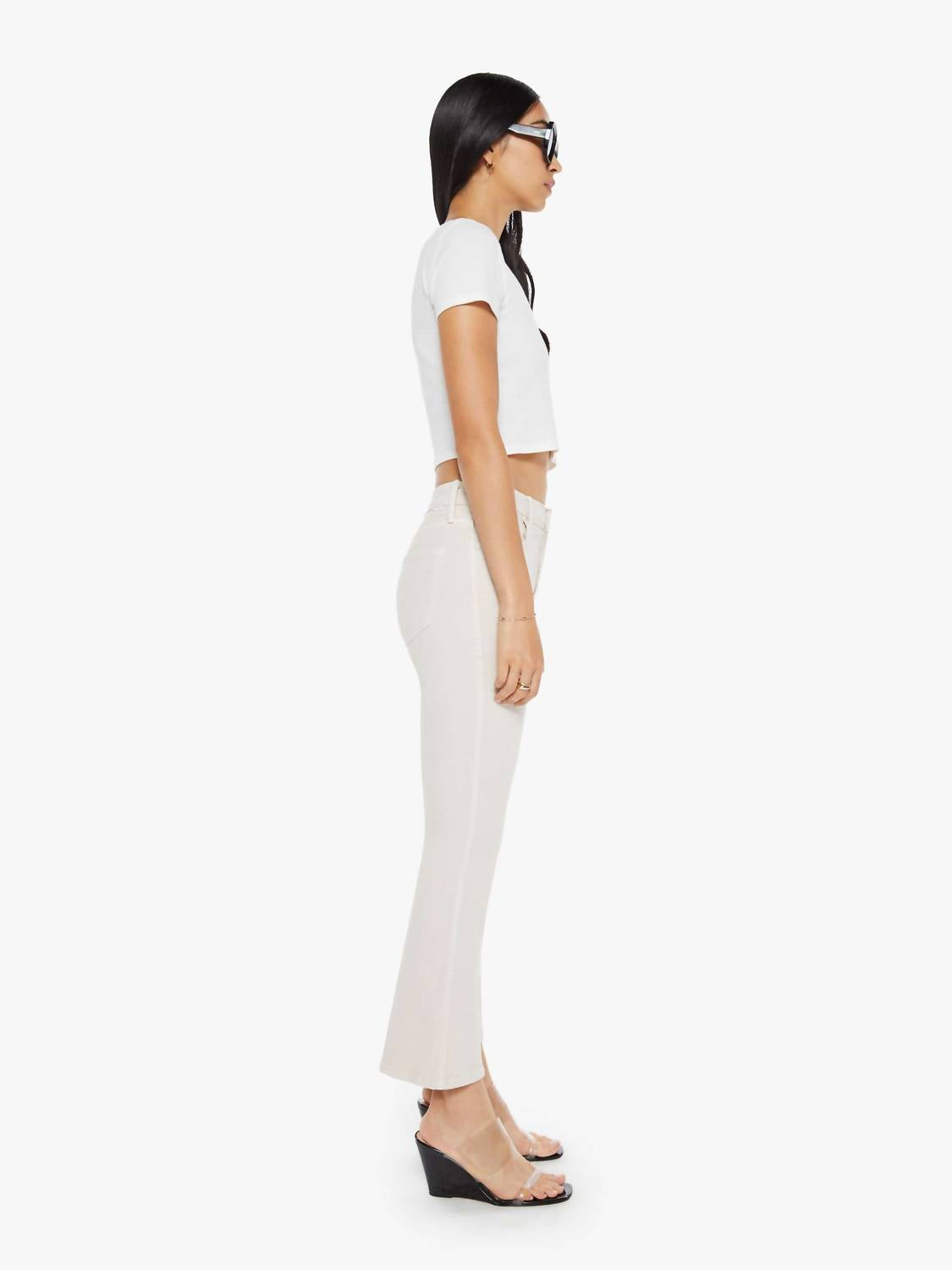 Mother - Mid Rise Smokin' Double Flood Jeans