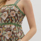 एंट्रो - फ्लोरल प्रिंट मिडी ड्रेस