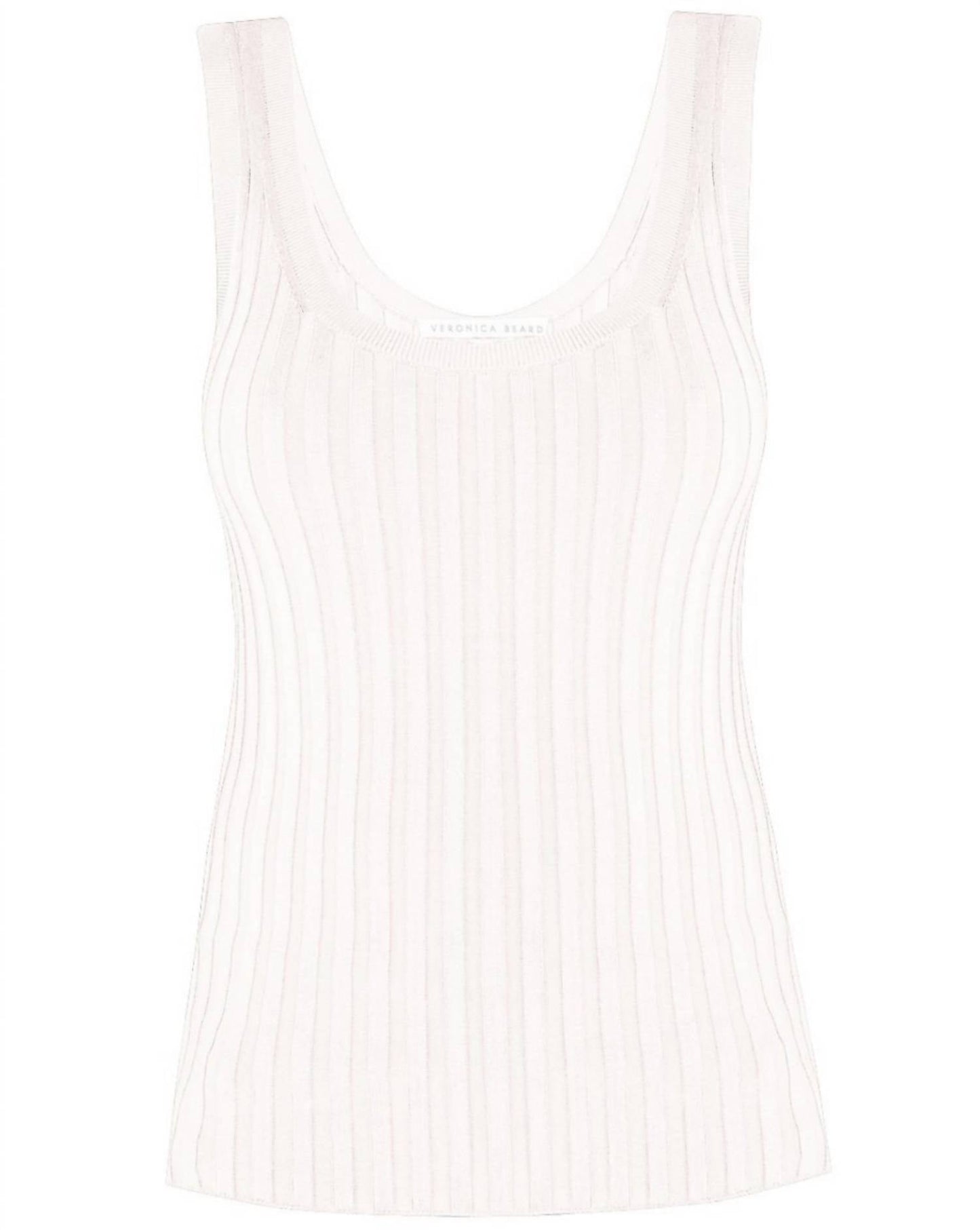 Veronica Beard - SANDRA RIBBED SCOOP NECK TANK TOP
