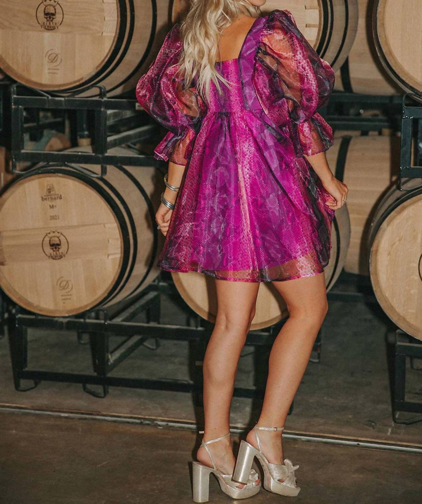Buddylove - Betsy Puff Sleeve Babydoll Dress