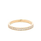 Aamiaa - 0.22 Carat Natural Diamond Channel Set Band Ring - Size 6.5
