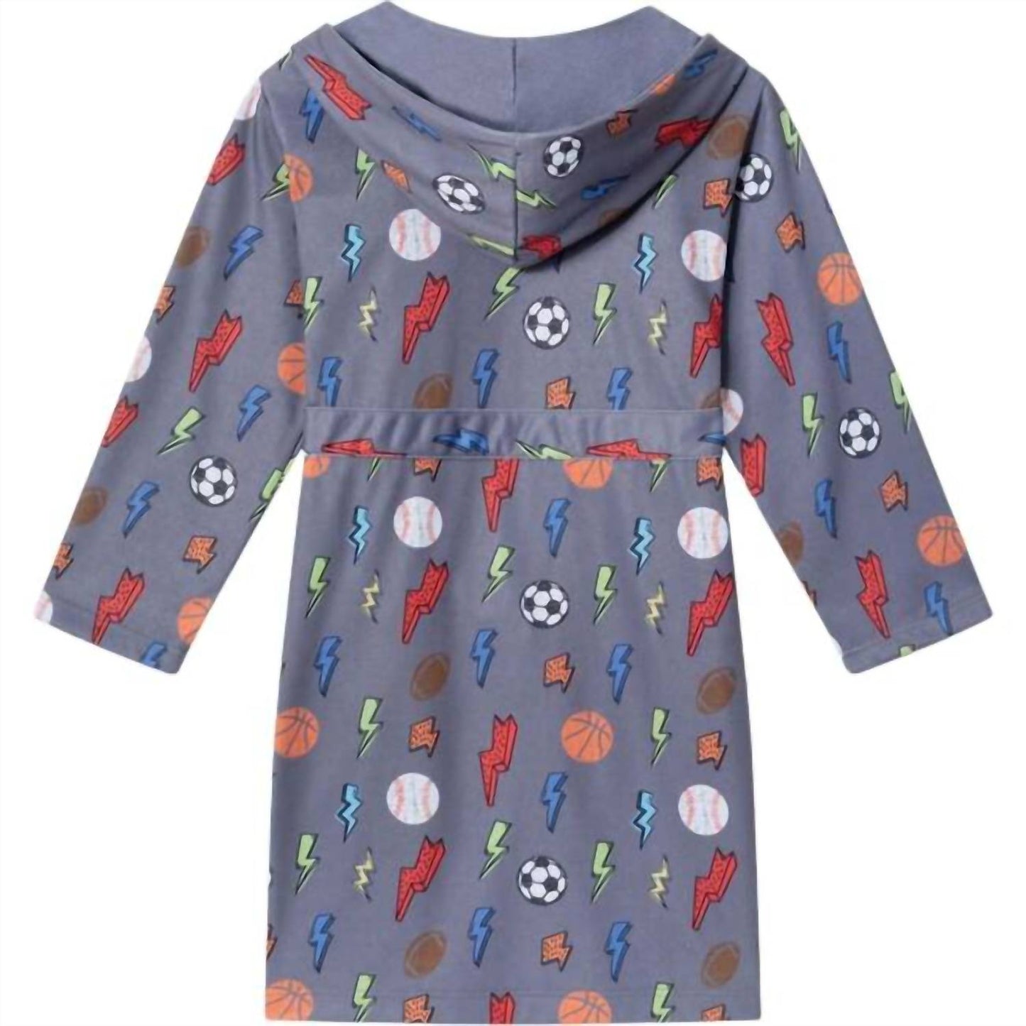 Andy & Evan - Boy's Sports & Lightning Bolts Jersey Knit Robe