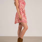 Elan - Ruffle Sleeves Mini Dress