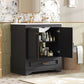 Bathroom Vanity With Sink, Cabinet & 2 Soft Closing Doors & Adjustable Shelf