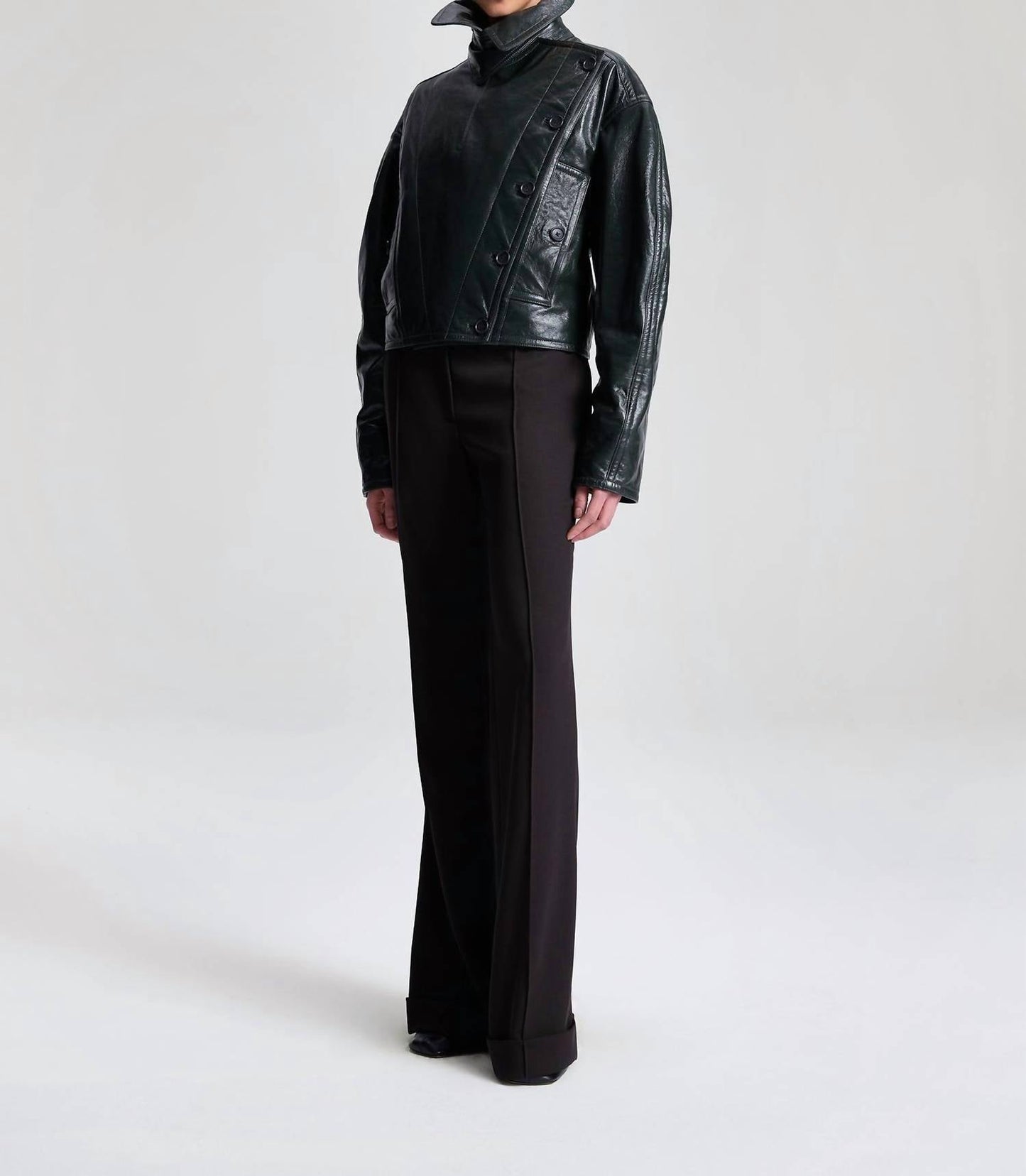 A.L.C. - Tailored Pin Tuck Crease Trousers