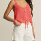 Z Supply - Tate Lace Up Scoop Neck Top