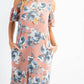 143 Story - Floral Cold Shoulder Fly Away Sleeve