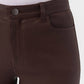 Atm - LEATHER CROPPED FLARE PANT