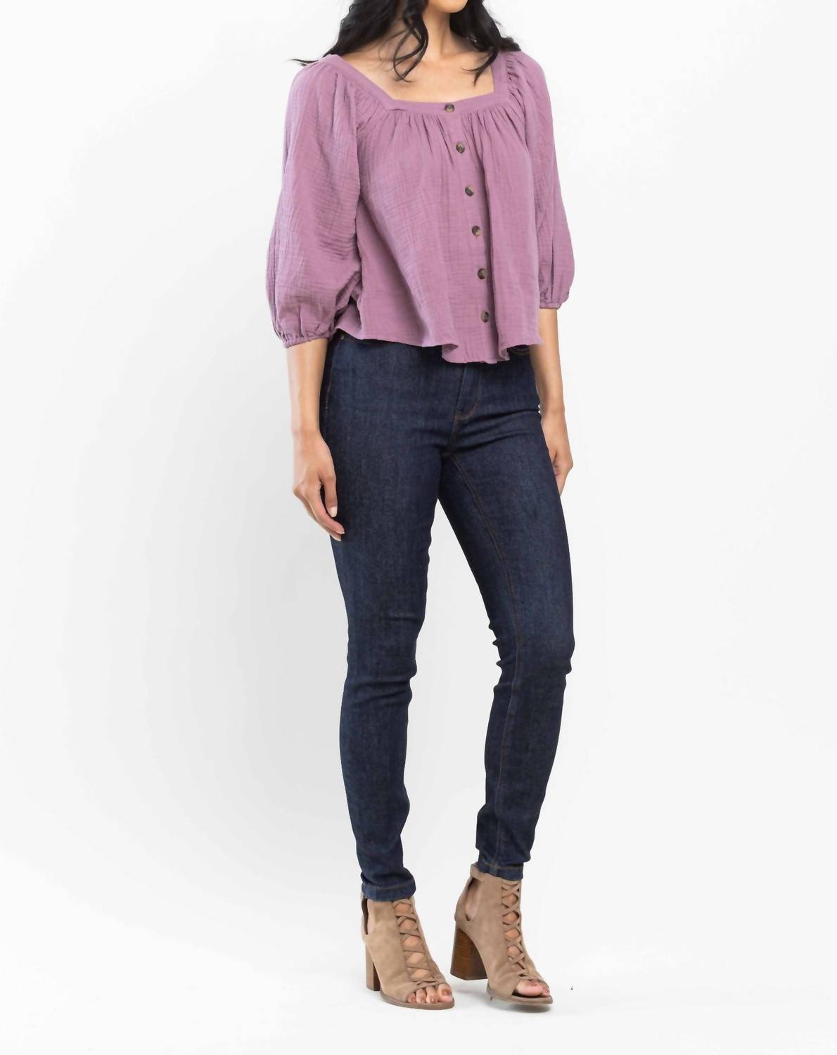 Judy Blue - High Waist Pocket Embroidery Skinny Denim Jeans