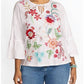 Johnny Was - WOMEN'S RUFFLE SLEEVE T-SHIRT FREYDE PLUS