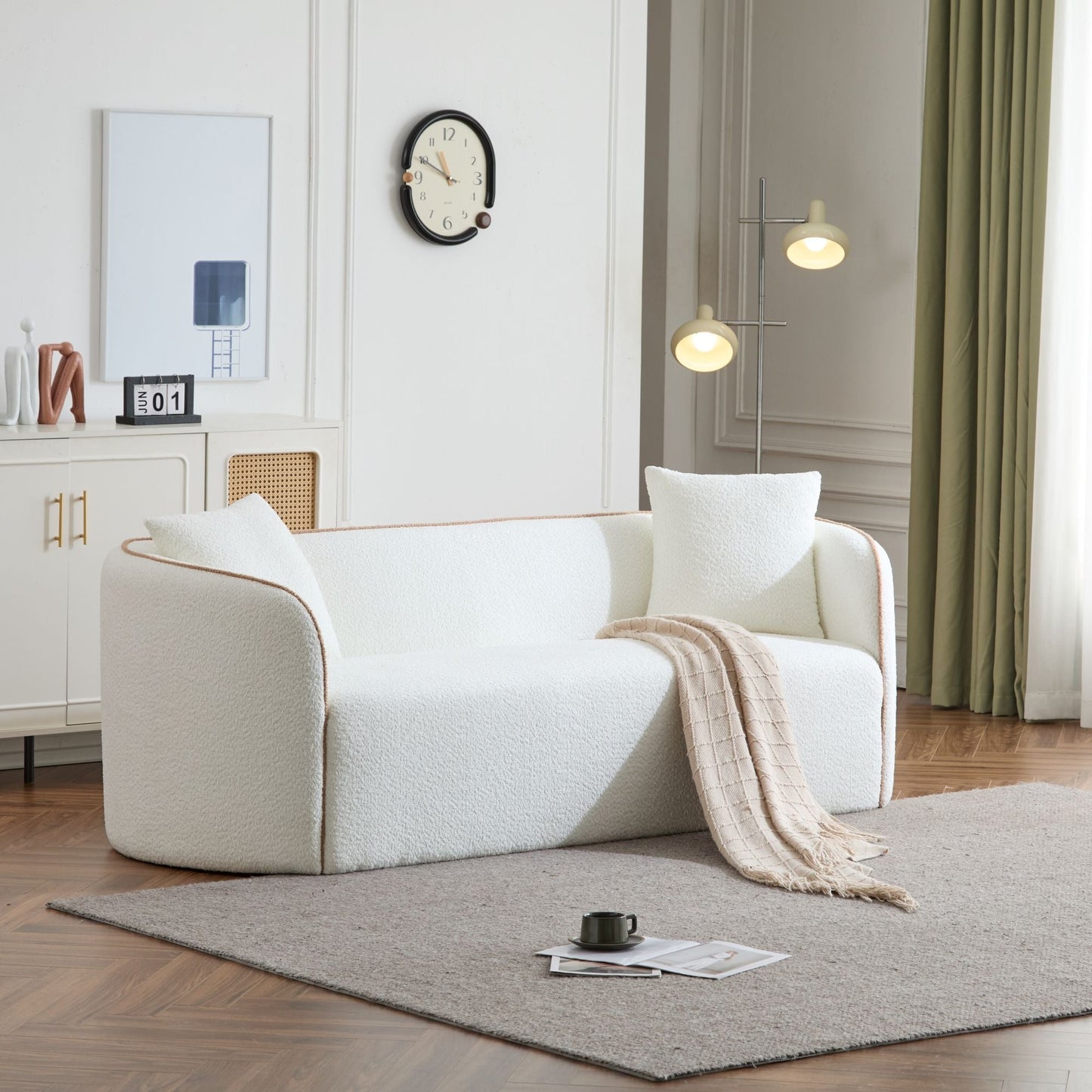 Coral Curved Sofa, 3 Seater