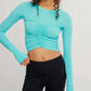 Free People - Tempo Ruched Long Sleeve Top