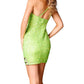 Aleta - Short Cocktail Sequins Fitted Party Dress