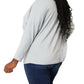 Double Take - Seam Detail Round Neck Top with Sheer Sleeves