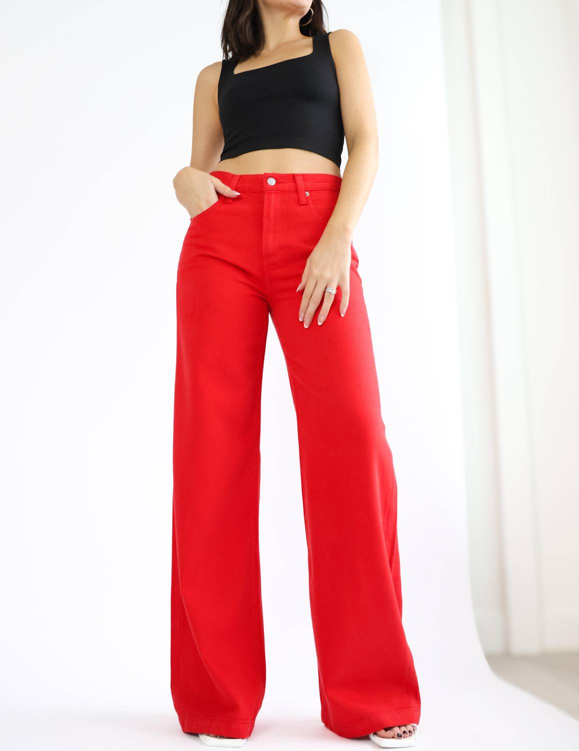 Pistola - Jadyn Low Slung Palazzo Jean