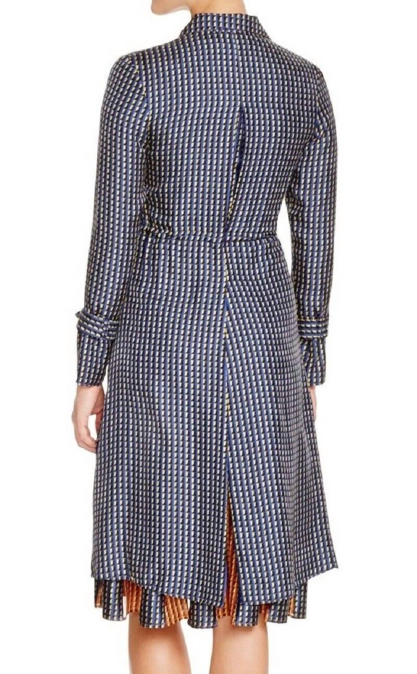 Hanley Mellon - Geo-Print Safari Silk Geometric Print Jacket