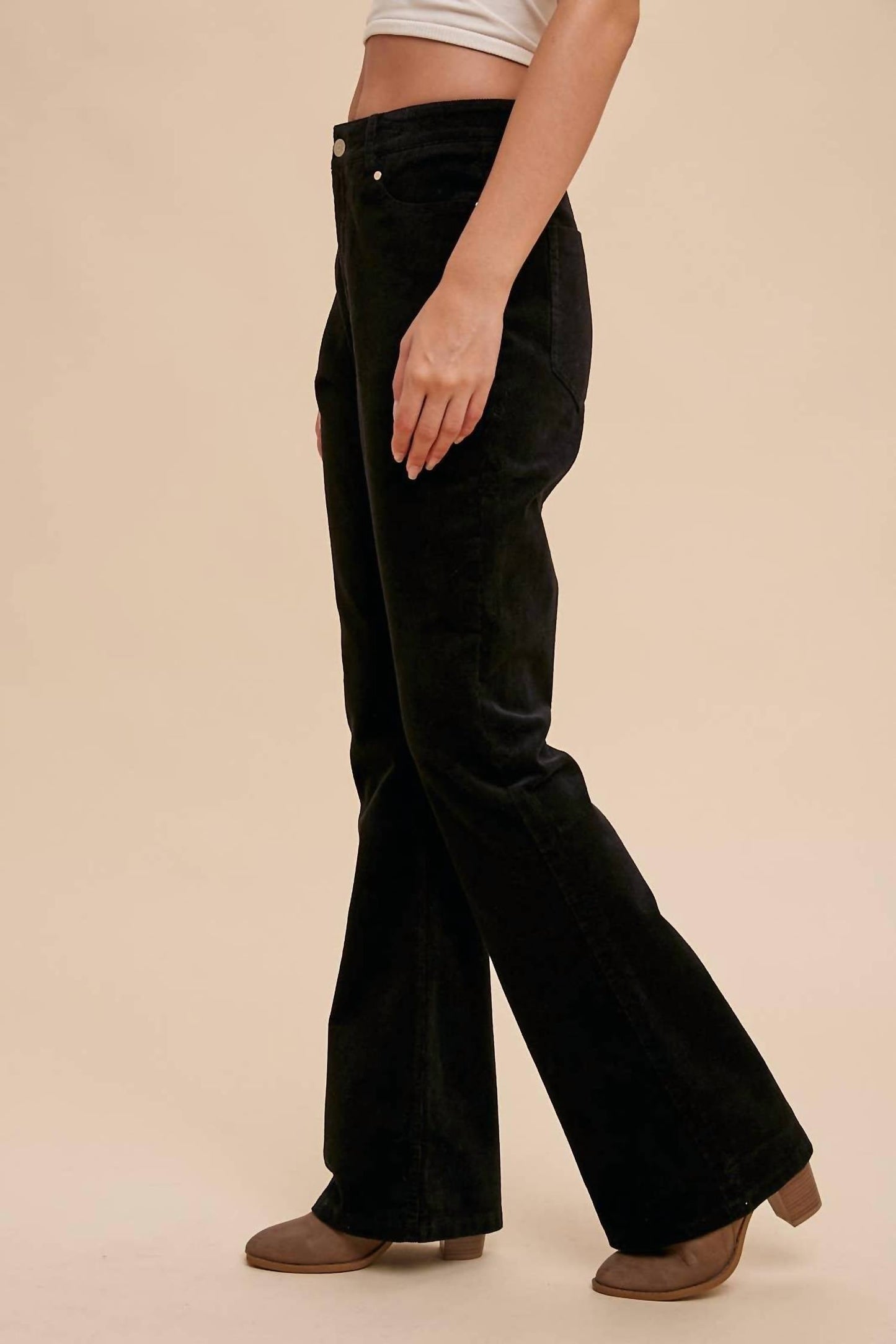 In-Loom - High Rise Boot Cut Corduroy Pants