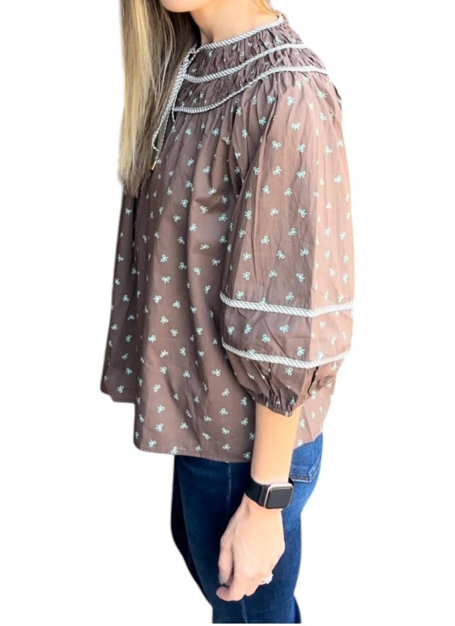 Entro - Bow Print Blouse