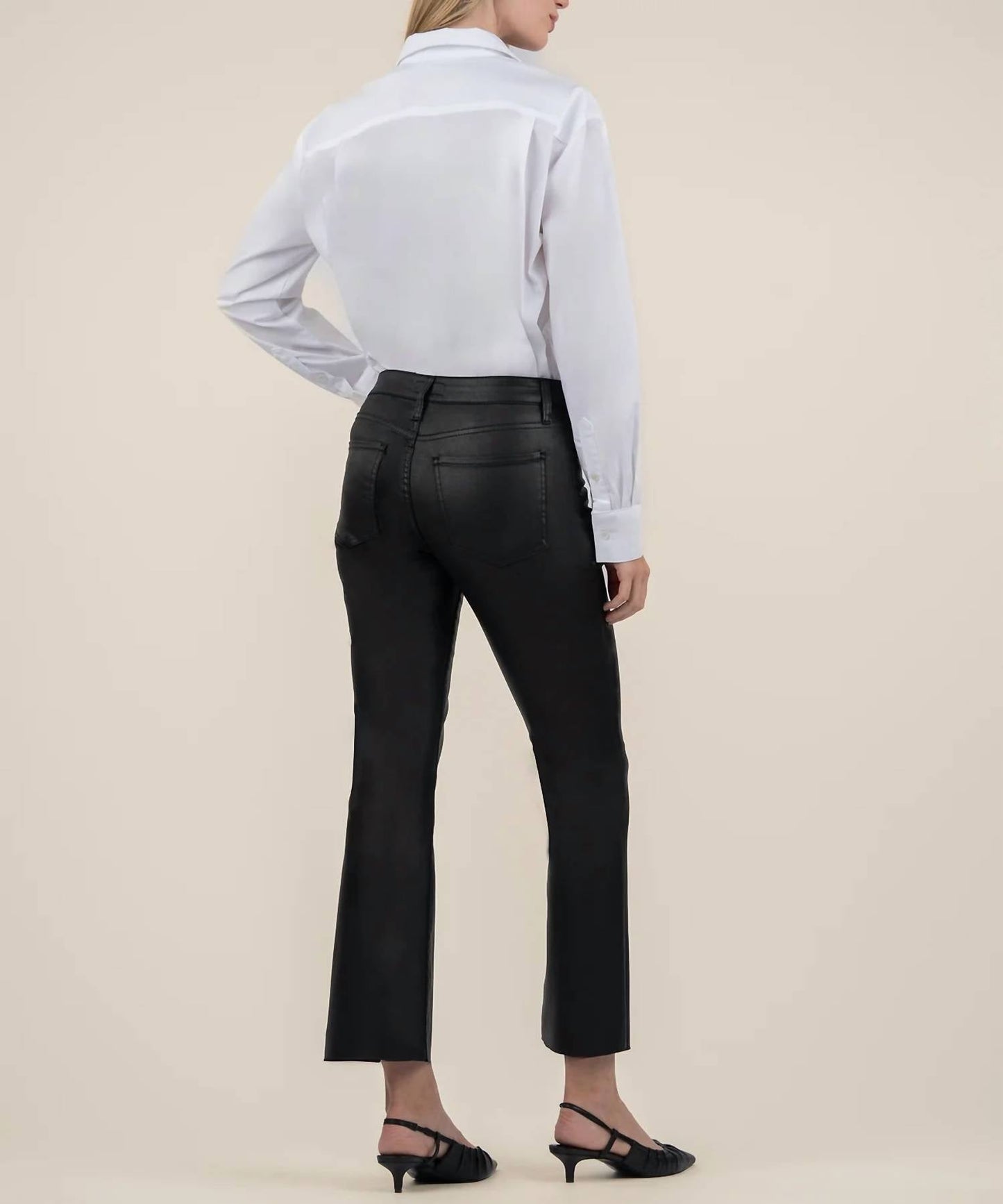 Kut From The Kloth - Kelsey Coated High Rise Ankle Flare