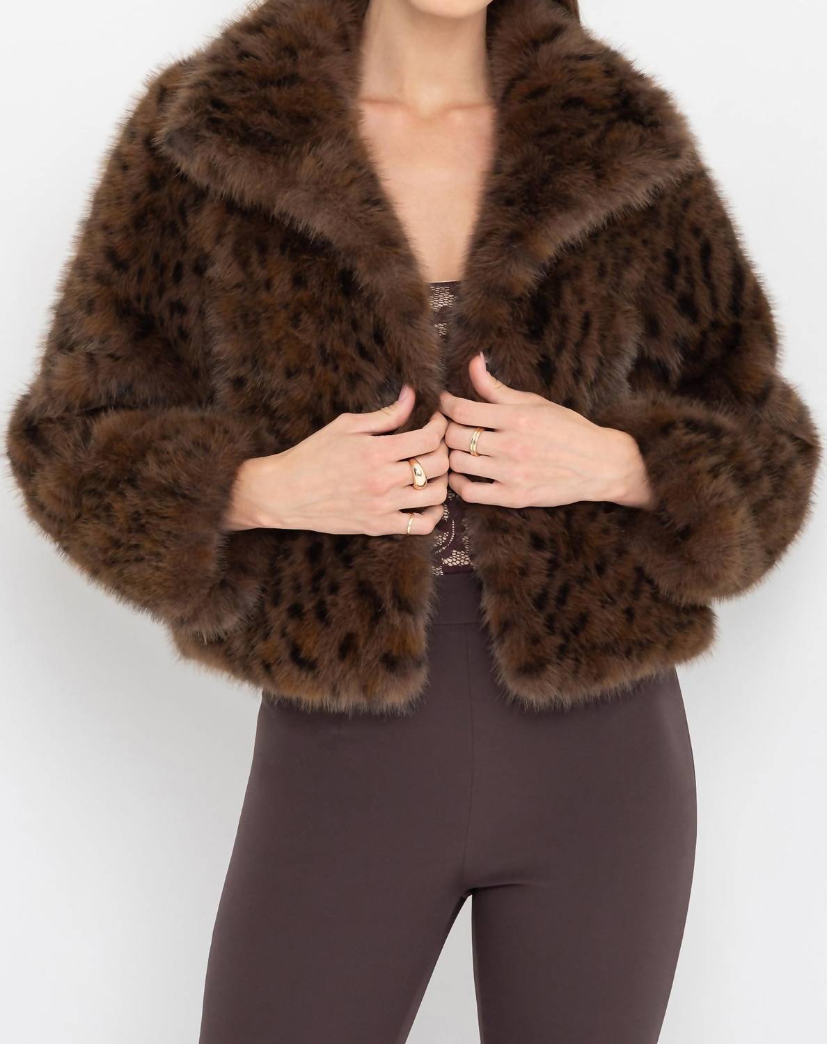 Generation Love - Lexy Leopard Faux Fur Jacket