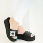 Beautiisoles By Robyn Shreiber - Women's Dita Platform Leather Sandal