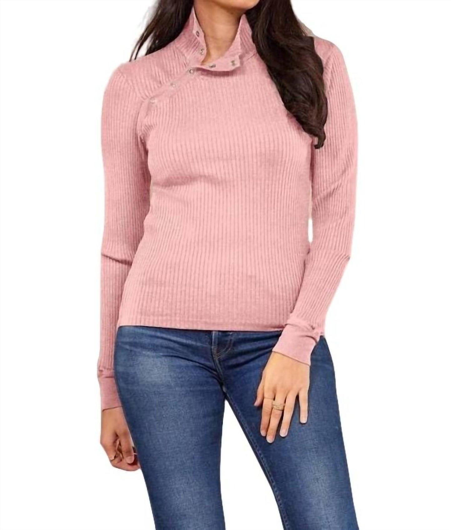 Lamade - ANDRE LONG SLEEVE SNAP TURTLENECK TOP