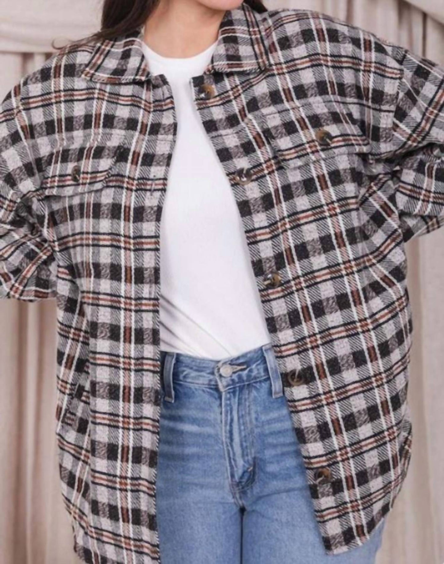Mikarose - Flannel Shirt Jacket