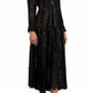 Elan - International Shimmer Striped Maxi Dress