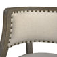 Paris 26.5' Farmhouse Counter Height Bar Stool with Backrest