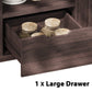 K&K 66.5' Outdoor Kitchen Island for Big Green Egg Grills