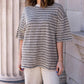 Free People - All Love Stripe Oversized Pocket Tee
