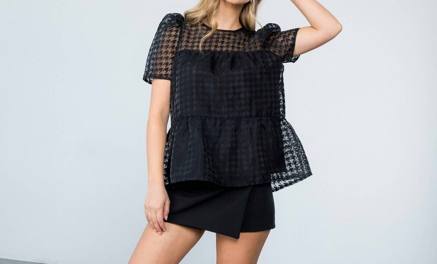 Thml - Mesh Short Sleeve Top