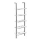 5-Tier Ladder Bookshelf with Marble Look for Office & Home