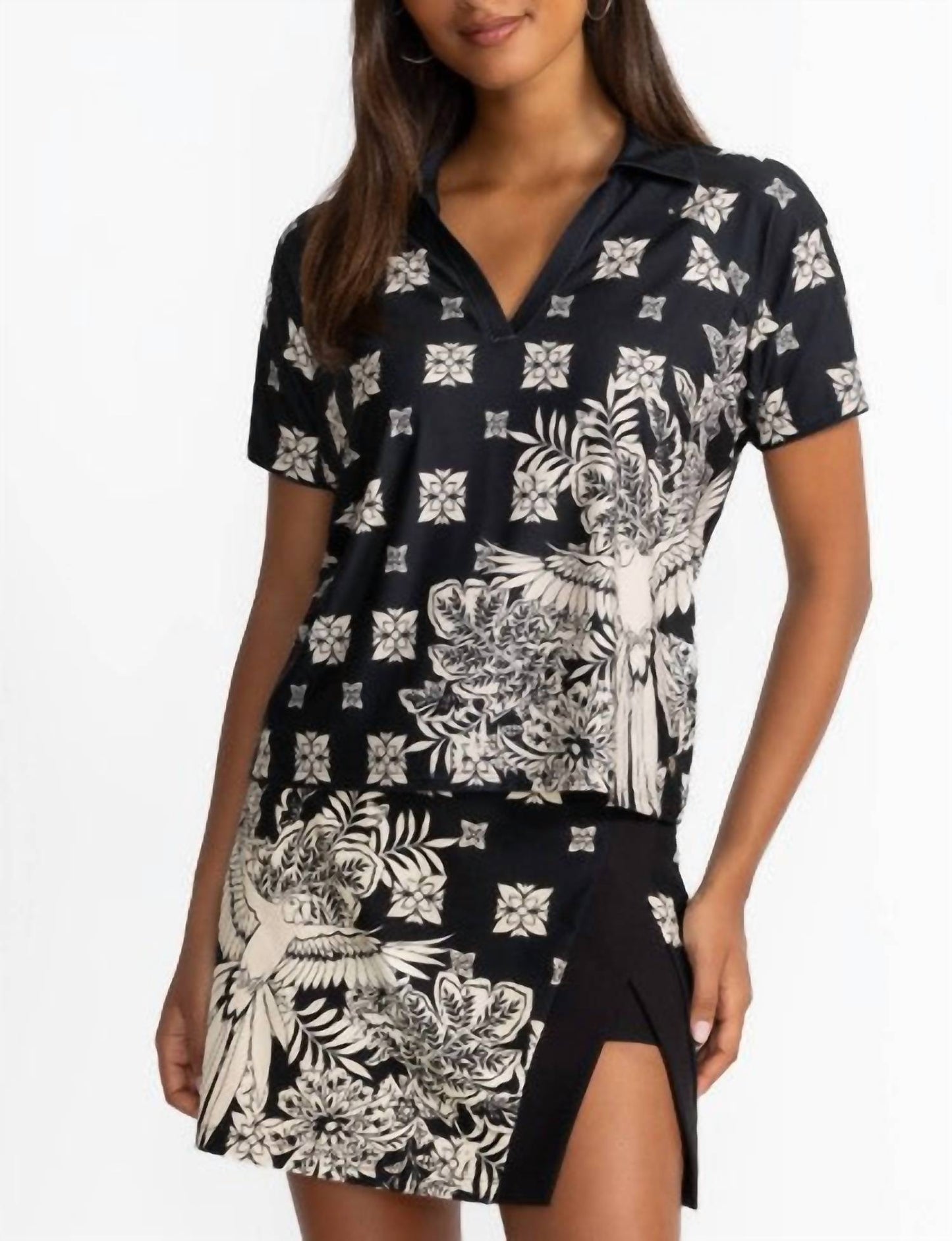 Johnny Was - Active Bee Active Boxy Polo Tee