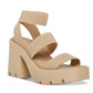 Steve Madden - Women's Round Toe Strappy Lug Platform Sandals