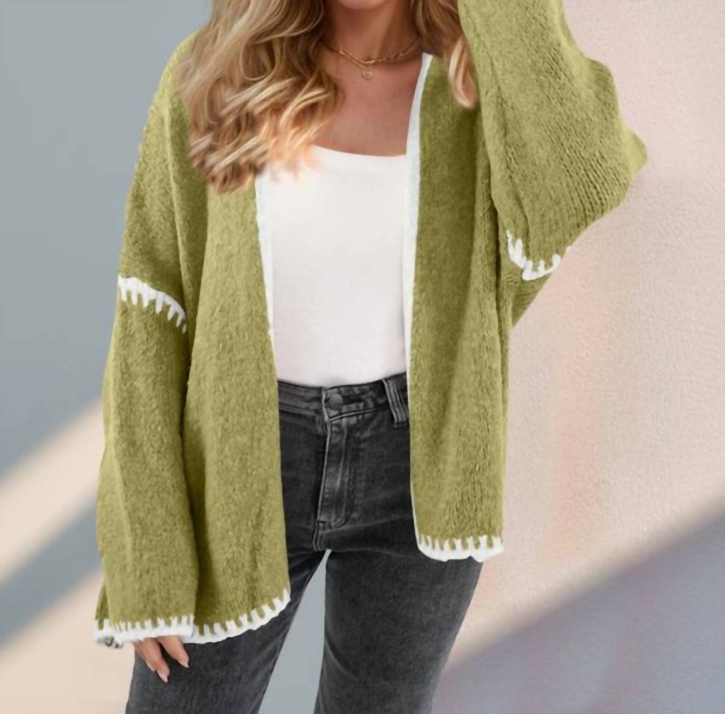 Double Take - Open Front Cardigan