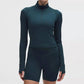 Lululemon - It's Rulu Ribbed Cropped Half Zip Sweatshirt