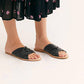 Free People - Women's Leather Crisscross Rio Vista Slides