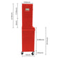 6 Drawer Lockable Tool Cabinet On Wheels With Detachable Toolbox