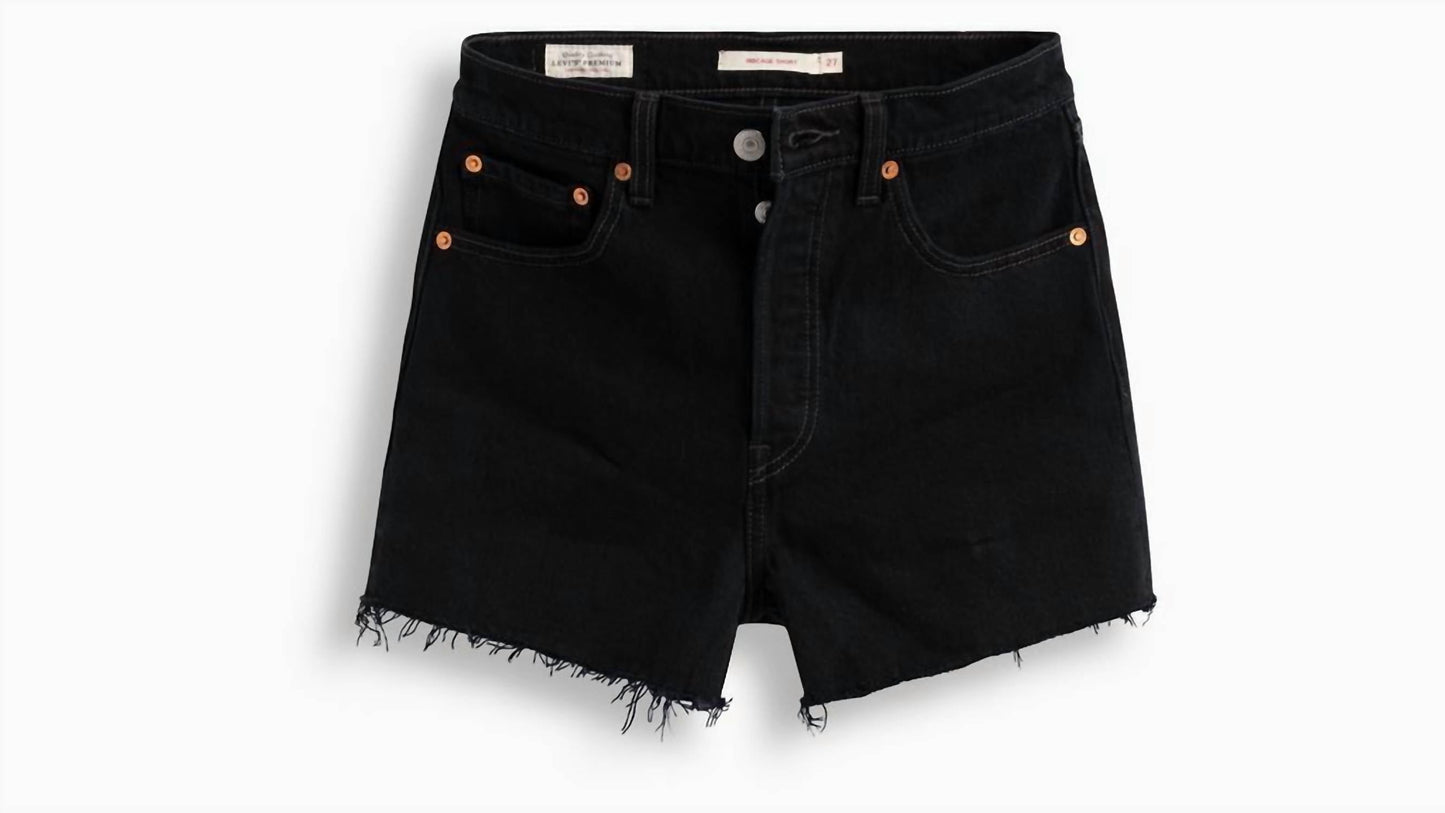 Levi'S - High Rise Button Fly Fringe Ribcage Shorts