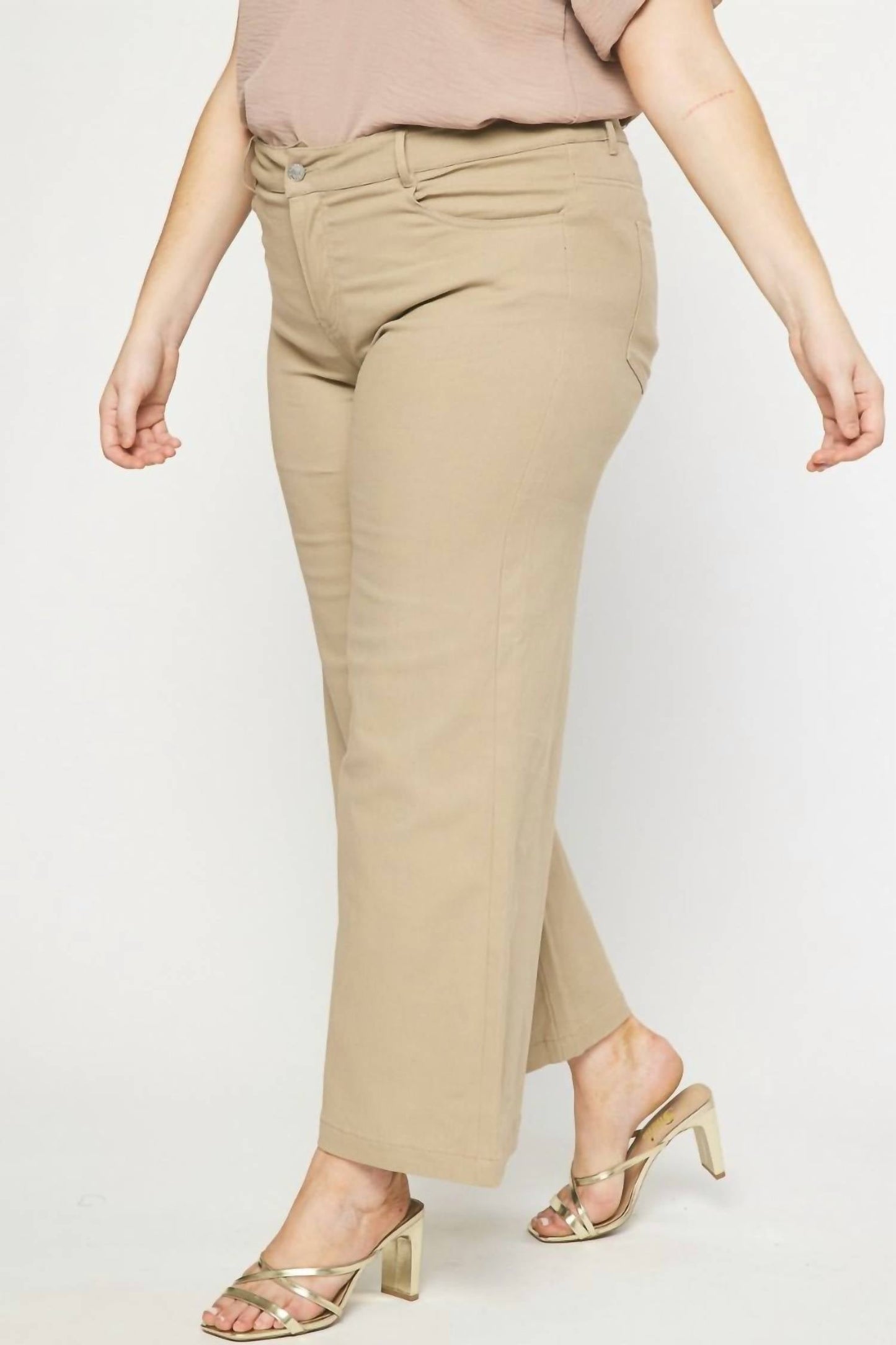 Entro - Wide Leg Pants - Plus