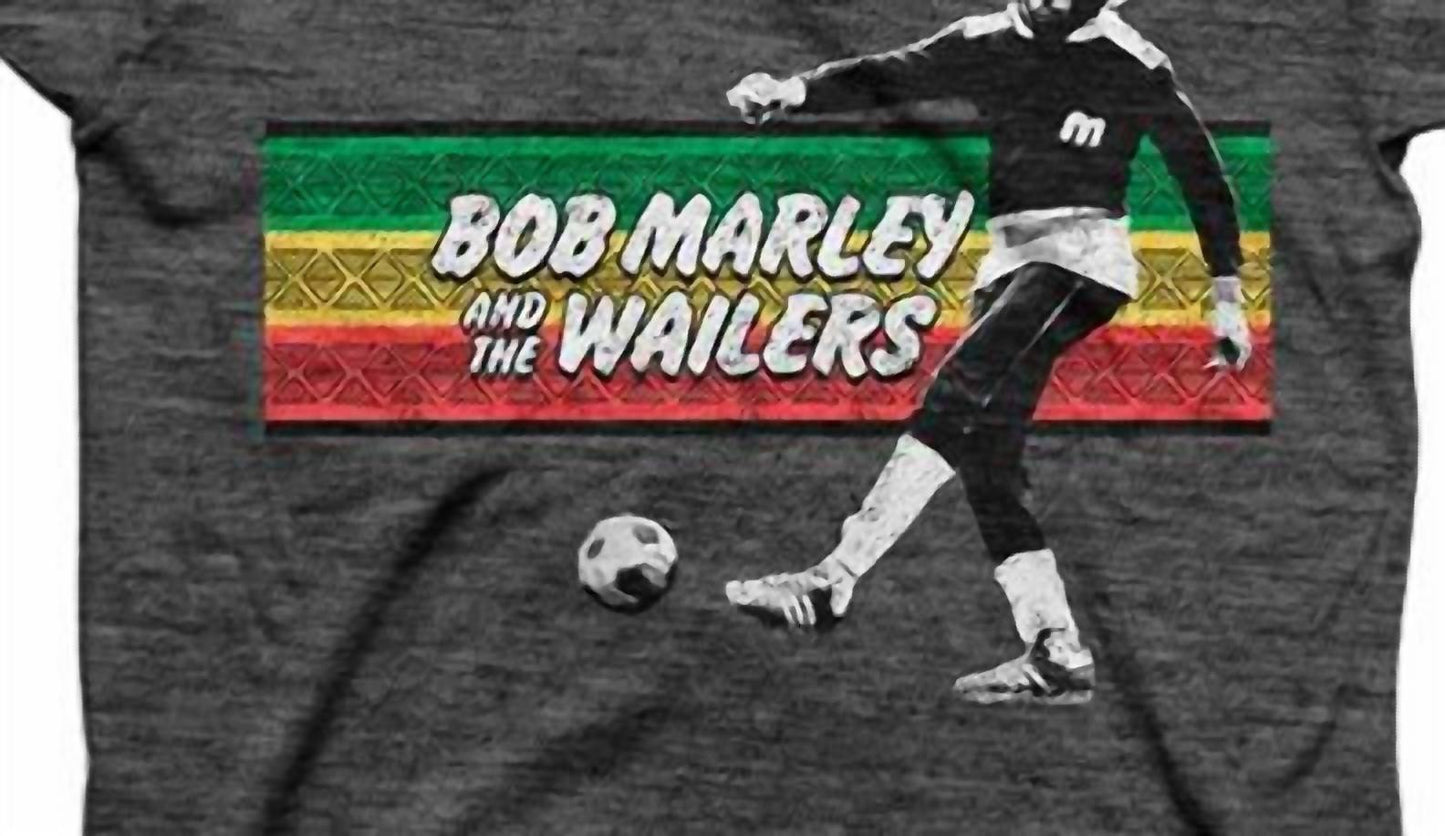 Bob Marley - Men's Soccer Rasta Stripe T-shirt