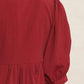 Entro - V Neck Baby Doll Dress