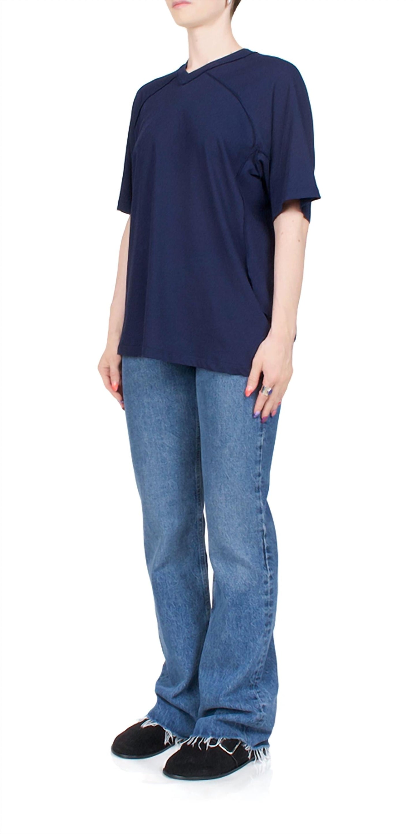 6397 - Inside Out V-neck Top