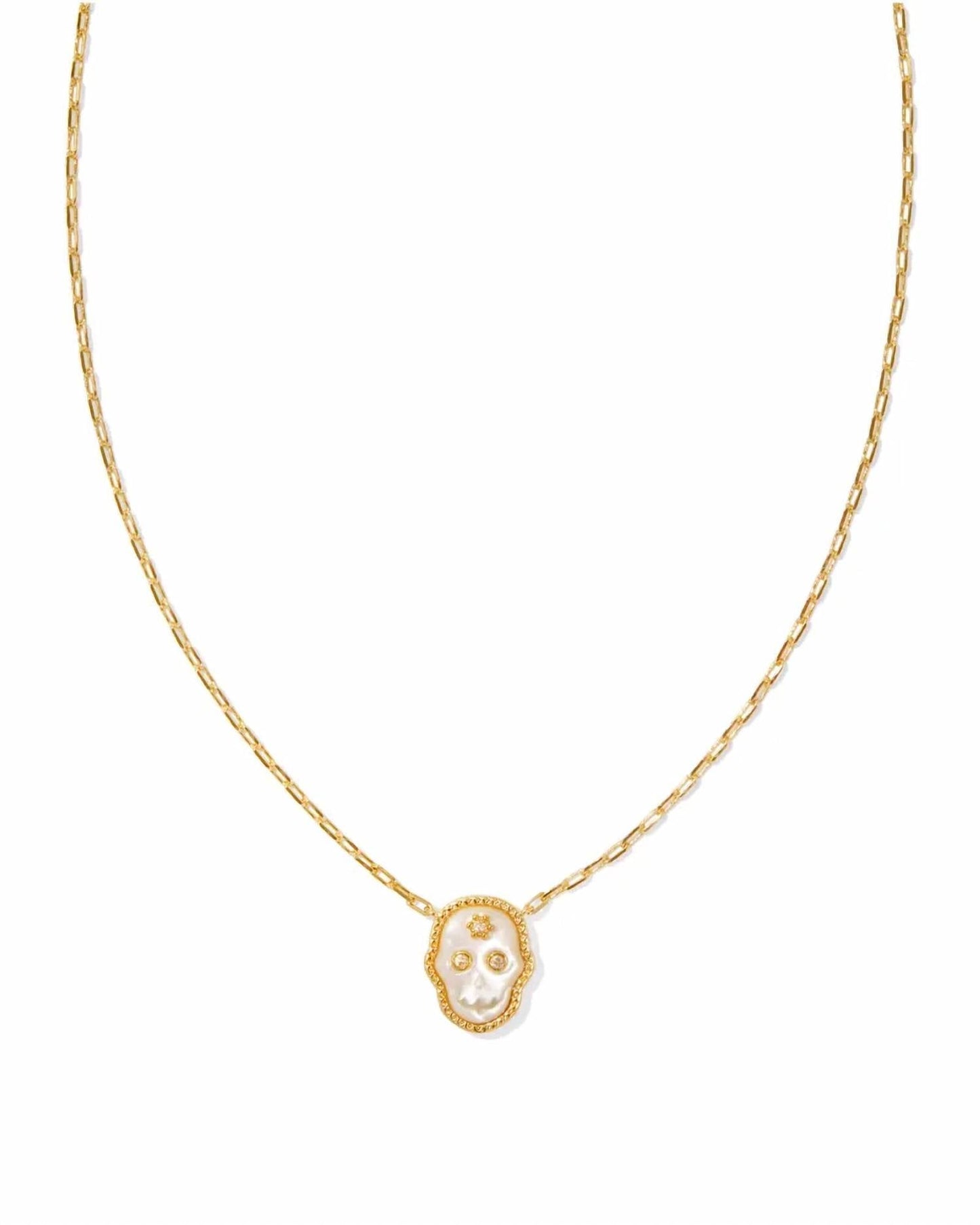 Kendra Scott - Skeleton Gold Short Pendant Necklace - 16" Length