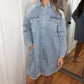 Anniewear - Darla Button Down Shirt Dress