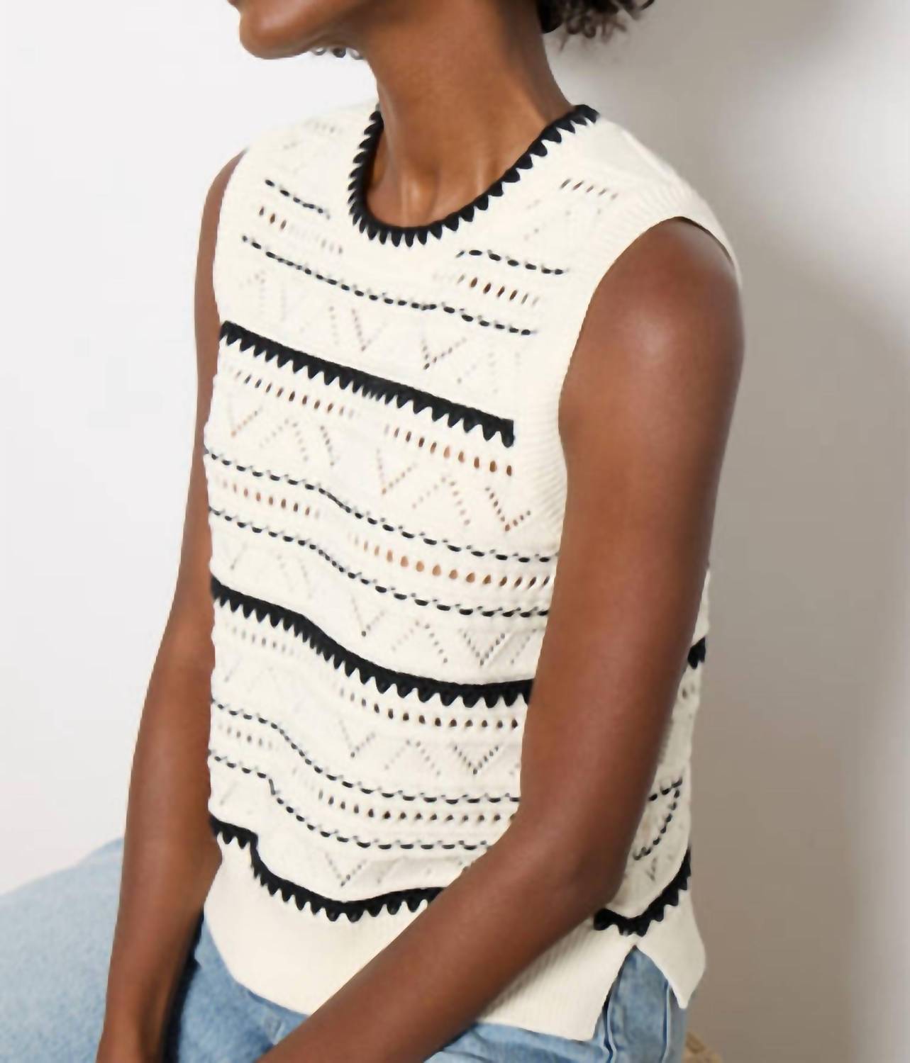 Varley - Athena Pointelle Knit Vest