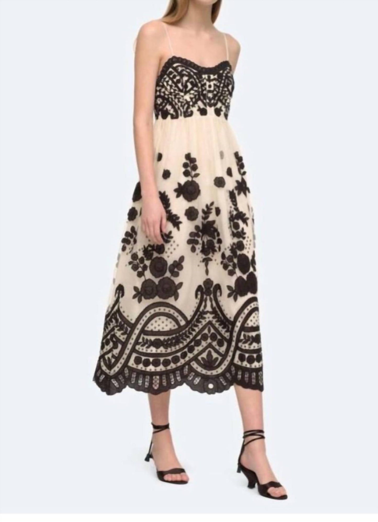 Sea - Joelle Appliqué Slip Dress