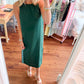 2.7 August Apparel - Emerald Ric Rac Midi Dress