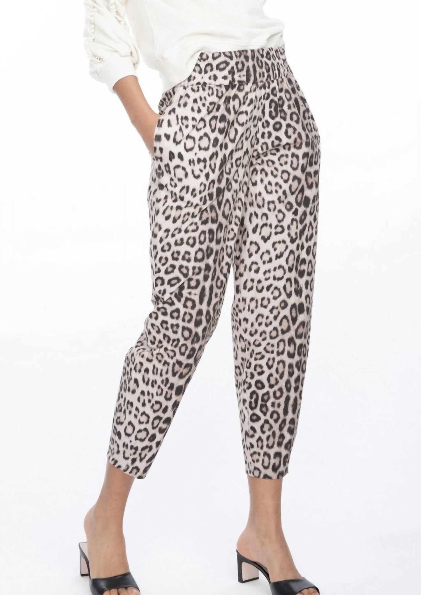 Generation Love - Poplin Leopard Pull On Pants